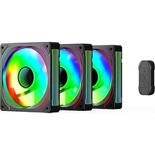 MSP Glacia 120 Infinity Argb 3`lü Fan Seti + Hub Kit