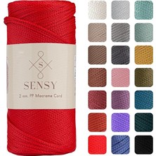 MSP mm - 200 gr Polyester Makrome Ipi Kırmızı 230 M Polyester Makrome Ip Supla Ip ve Çanta Ipliği