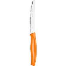aklow akyoleticaret CUTT0026 Çelik Mutfak Bıçağı; Turuncu, 13 cm