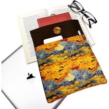 aklow akyoleticaret Kitap, Tablet ve E-Kitap Cihazları Için Çok Amaçlı Kılıf, Van Gogh Kolajı, Kahve Tonları