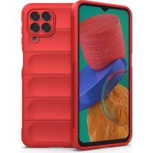 Northcity Samsung Galaxy M33 Uyumlu Kılıf Optimum Silikon - Kırmızı