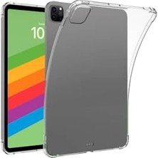 aklow akyoleticaret iPad Pro 11 2024 Uyumlu Şeffaf Anti-Shock Silikon Tablet Kapağı
