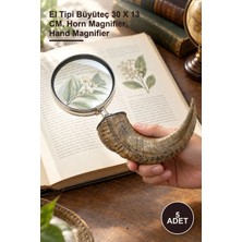 Yenilig 5 Adet Boynuz Büyüteç – El Tipi Büyüteç 30 x 13 Cm, Horn Magnifier, Hand Magnifier