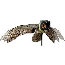 aklow akyoleticaret Prowler Fake Owl Hareketli Kanat Gerçekçi Kuş Korkutucu, Siyah Küçük