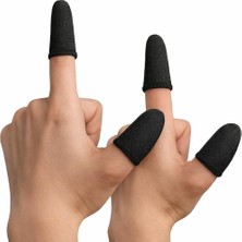aklow akyoleticaret Mobil Oyun Parmak Kılıfı; Yüksek Hassasiyetli Dokunmatik Parmak Kolu, Terletmeyen Kaydırmaz Gamer Finger Sleeve, Fps Pubg Oyun Aksesuarı, Telefon Tablet Uyumlu, KP01 (Iki Çift, Siyah)