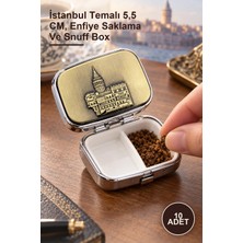 Yenilig 10 Adet Enfiye Kutusu – Istanbul Temalı 5,5 Cm, Enfiye Saklama ve Snuff Box