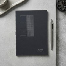aklow akyoleticaret Paperto. A5 Tarihsiz Yıllık Planlayıcı (14,8 x 21 Cm) - 180° Açılabilir, Sırtı Dikişli, %100 El Işçiliği, 136 Yaprak (272 Sayfa), 110 G Ivory Kağıt (Siyah Kapak, Türkçe)