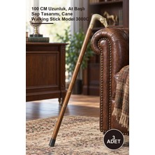 Yenilig 3 Adet Pirinç At Büstü Baston – 100 cm Uzunluk, At Başlı Sap Tasarımı, Cane Walking Stick Model 3000C
