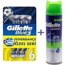 aklow akyoleticaret Blue3 Fenerbahçe + Sensitive Tıraş Jeli Series 200 ml Paketi