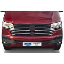 aklow akyoleticaret Vw T6.1 Transporter ile Uyumlu Krom Ön Panjur Alt Çıtası 5 Parça 2020 ve Sonrası