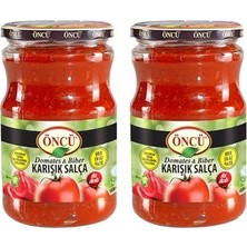 Mey İthalat Öncü Domates-Biber Karışık Salça, 700 G, 2 Adet