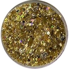Mey İthalat Jel Form Makyaj Simleri Glitter Işıltılı Yüz Makyajı Beyaz, GLITTERHBY21