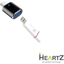 Mey İthalat Işıklı Otg Flash Bellek USB Type C Okuyucu Çipli Bellek Okuyucu ve Dönüştürücü (Usb Type C Otg Flash Bellek Ha-01)