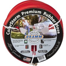 Mey İthalat 17001 Colorstorm Kauçuk Bahçe Hortumu, 5/8"X50", Kırmızı