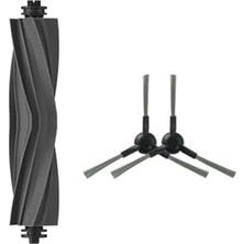 Mey İthalat Dreame L10S Pro Ultra Head ile Uyumlu Kauçuk Ana Fırça ve Yan Fırça-3 Parça