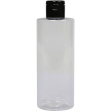 Mey İthalat 250 Ml-Fliptop-Siyah Kapaklı-Dezanfektan-Kolonya-Likit Şişe-10 Adet