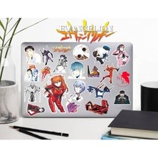 Mey İthalat Neon Genesis Evangelion Sticker Telefon Laptop Notebook Tablet Defter Matara Stiker Etiket