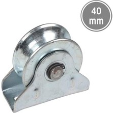 Mey İthalat RMT040 Sürgülü Demir Kapı Için Tablalı Ray Makarası 40 mm