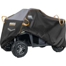 Mey İthalat Utv Brandası, Utv Koruma Kılıfı, Örtüsü, Ağır Hizmet Tipi, Su Geçirmez, 4 Mevsim Koruma, Çift Sıra Koltuklu 4-6 Kişilik Için (L-390-175-190 Cm) Siyah - Gri