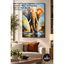 Yenilig 3 Adet Duvara Asmalı Yağlı Boya Pano – Dekoratif Duvar Tablosu, Asılabilir Pano, Oil Painting Wall Art 90 x 60 cm