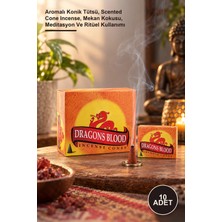 Yenilig 10 Adet Dragons Blood Aromalı Konik Tütsü – Aromalı Konik Tütsü, Scented Cone Incense, Mekan Kokusu, Meditasyon ve Ritüel Kullanımı