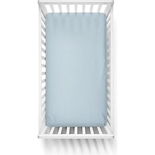 Mey İthalat 60X120 Penye Lastikli Bebek Çarşafı - Krem Mavi Yeşil 3'lü Set