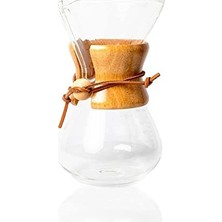 Trendexa Cam Dripper Kahve Ekipmanı - Kahve Demleme Aleti - Cam Kahve Demleme - (*chemex Benzeri) - 400 ml