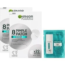Mey İthalat Pimple Patch 22'li Sivilce Bandı/hidrokolloid Bant X2 & L'oreal Paris Bright Reveal Uv Hediyeli