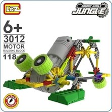 Trendexa Loz Robotic Jungle Hareketli Robot Eğitici Oyuncak, 118 Parça, Motor Özellikli