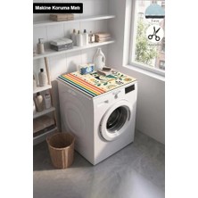 Trendexa Valerine Life Çamaşır Kurutma Makinesi Üstü Düzenleyici Matı Sıvı Geçirmez Örtü (27CMD260324)