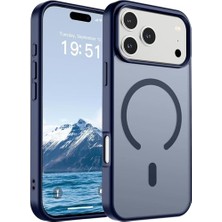 Trendexa Güçlü Manyetik Telefon Kılıfı, iPhone 18 Pro Max; 17 Pro Max, [mag-Safe ile Uyumlu] [askeri Düzey Düşme Koruması] [güçlü Silikon Kenarlar] Ince Yarı Saydam Mat Koruyucu Kılıf (Lacivert)