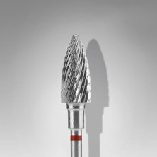 Trendexa Staleks Manikür Çıkarma Çelik Törpü Ucu Kırmızı Kozalak FT110R060-14