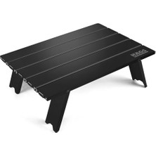 Mey İthalat Portatif Küçük Masa Alüminyum Ultra Hafif Katlanır Mini Masa - Plaj, Piknik, Kamp, Balıkçı, Outdoor Küçük Sehpa Yan Masa - Siyah