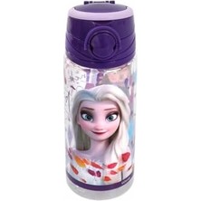 Trendexa Frozen Plastik Matara 500 Ml, Çok Renkli, Çocuk Okul Suluk