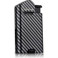 Trendexa Metal Perde Jet Çakmak Black Carbon