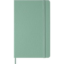 Trendexa Klasik Defter Large 13X21 Çizgisiz Sert Kapak Ada Çayı Yeşili