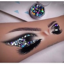 Trendexa Jel Glitter Siyah-Gümüş Yıldız Detaylı Sim, Serashinegozfarı3