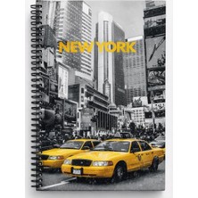 Trendexa Krop Notebook Factory 17X24 100 Yp. Sert Kapak New York Şehir Temalı Defter