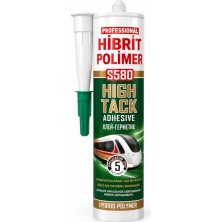 Trendexa S580 Beyaz Renkli Hibrit Polimer High Tack Güçlü Montaj Yapıştırıcısı 290 ml