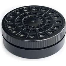 Trendexa Humidor Puro Kutusu Nemlendirici Haznesi, Yuvarlak Abs, 60X20 Mm, Siyah
