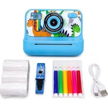 Trendexa Çocuklar Için Mini Dijital Fotoğraf Makinesi Termal Çıktı Alan, 2.4 Inç IPS Ekran, Anında Baskı, Mp3 Oynatıcı, Oyun ve Video, 3 Yaş ve Üzeri