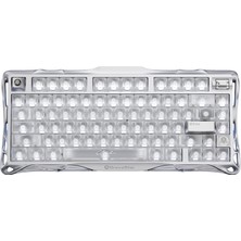 Gravastar Mercury V75 Manyetik Switch Gaming Klavye, Kablolu, Ingilizce Q, Silver Frost