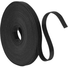 Trendexa 1 Metre - Sırtsırta Cırt Bant, En: 2 Cm, Siyah, Kablo Düzenleyici, Cırt Bağı, Şerit Cırt