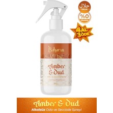Trendexa Amber & Oud Oda ve Seccade Spreyi Alkol Içermeyen Helal Sertifikalı Saf Esans Kumaş Kokusu 250 ml