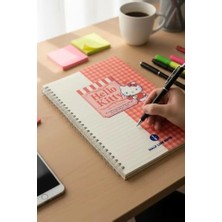 Trendexa Hello Kitty Lisanslı Retro Koleksiyonu B5 Pp Tel Ciltli Defter – Dayanıklı Kapak