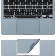 Trendexa MacBook Air 13.6 Inç Trackpad Koruyucu ve Palm Koruyucu A2681 A3113 A3240 A3449 Uyumlu M2 M3 M4 M5 Avuç Içi Koruma Seti Gök Mavisi
