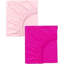 Trendexa 2 Adet 50 x 90 x 10 cm Anne Yanı Lastikli Penye Kumaş Bebek Çarşafı
