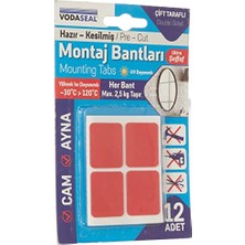 Trendexa Hazır Kesilmiş 12'li Montaj Bandı, Şeffaf