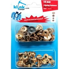 Çıtçıt 15 mm Kendin Yap Kiti, Mont, Giyim, Çanta, Deri Için Çekiçle Uygulama Aparatları ve