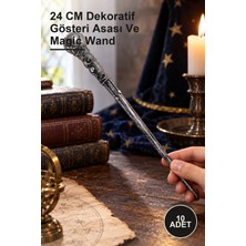 Yenilig 10 Adet Polyester Sihirli Asa – 24 cm Dekoratif Gösteri Asası ve Magic Wand